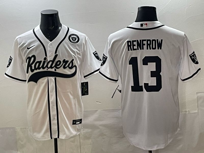 Men 2025 Oakland Raiders #13 Renfrow white 3th generation Joint Name Nike Limited NFL Jersey style 07->oakland raiders->NFL Jersey